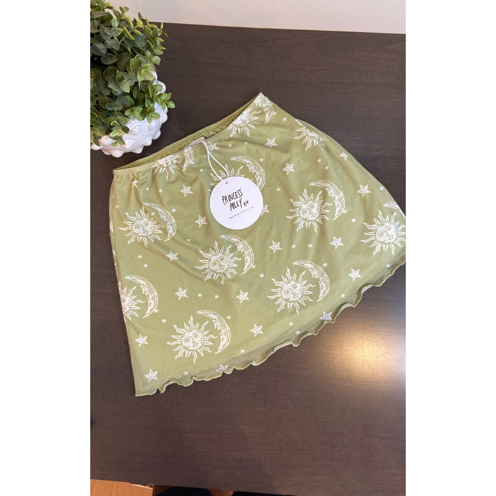 Princess Polly Moon Walker Mini Skirt NWT